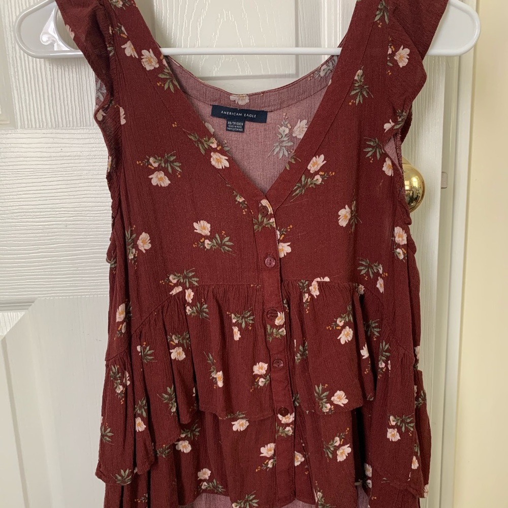 Flowy floral tank top